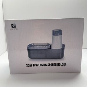 HR Hiroumer Soap Dispensing Sponge Holder - Gray
